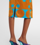 Dries Van Noten Polka-dot pencil skirt