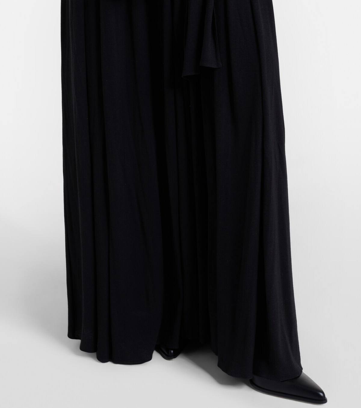 Calvin Klein Collection Yasmine scarf-detail cotton-blend maxi gown