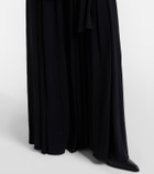 Calvin Klein Collection Yasmine scarf-detail cotton-blend maxi gown