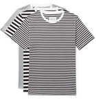 Maison Margiela - Three-Pack Slim-Fit Striped Cotton-Jersey T-Shirts - Men - White