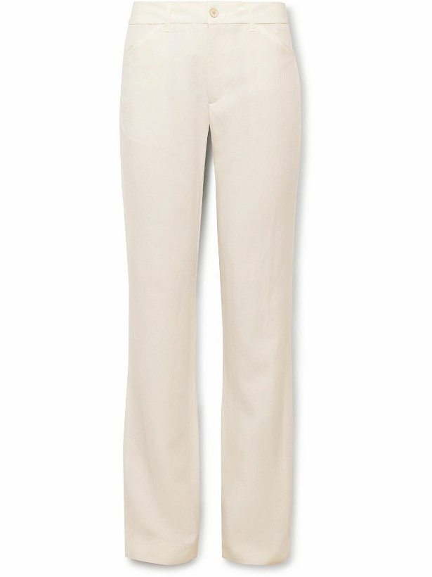 Photo: Etro - Straight-Leg Lyocell-Blend Suit Trousers - White