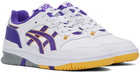 Asics White & Purple EX89 Sneakers