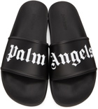 Palm Angels Black Sliders Sandals