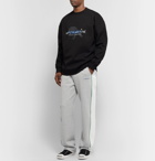 Maison Kitsuné - ADER error Piped Cotton-Jersey Sweatpants - Gray