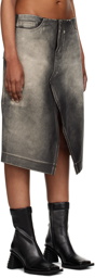 EYTYS Brown Capella Leather Midi Skirt