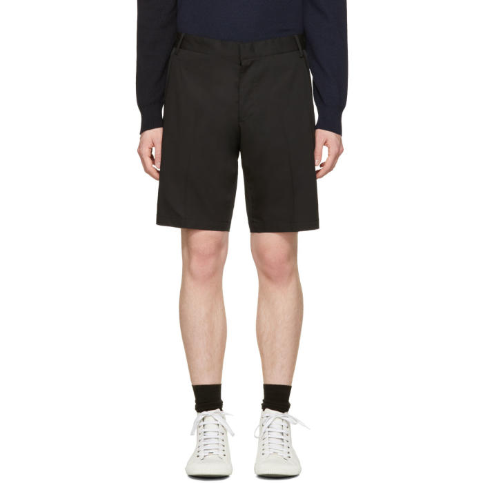 Lanvin Black Slim Shorts Lanvin