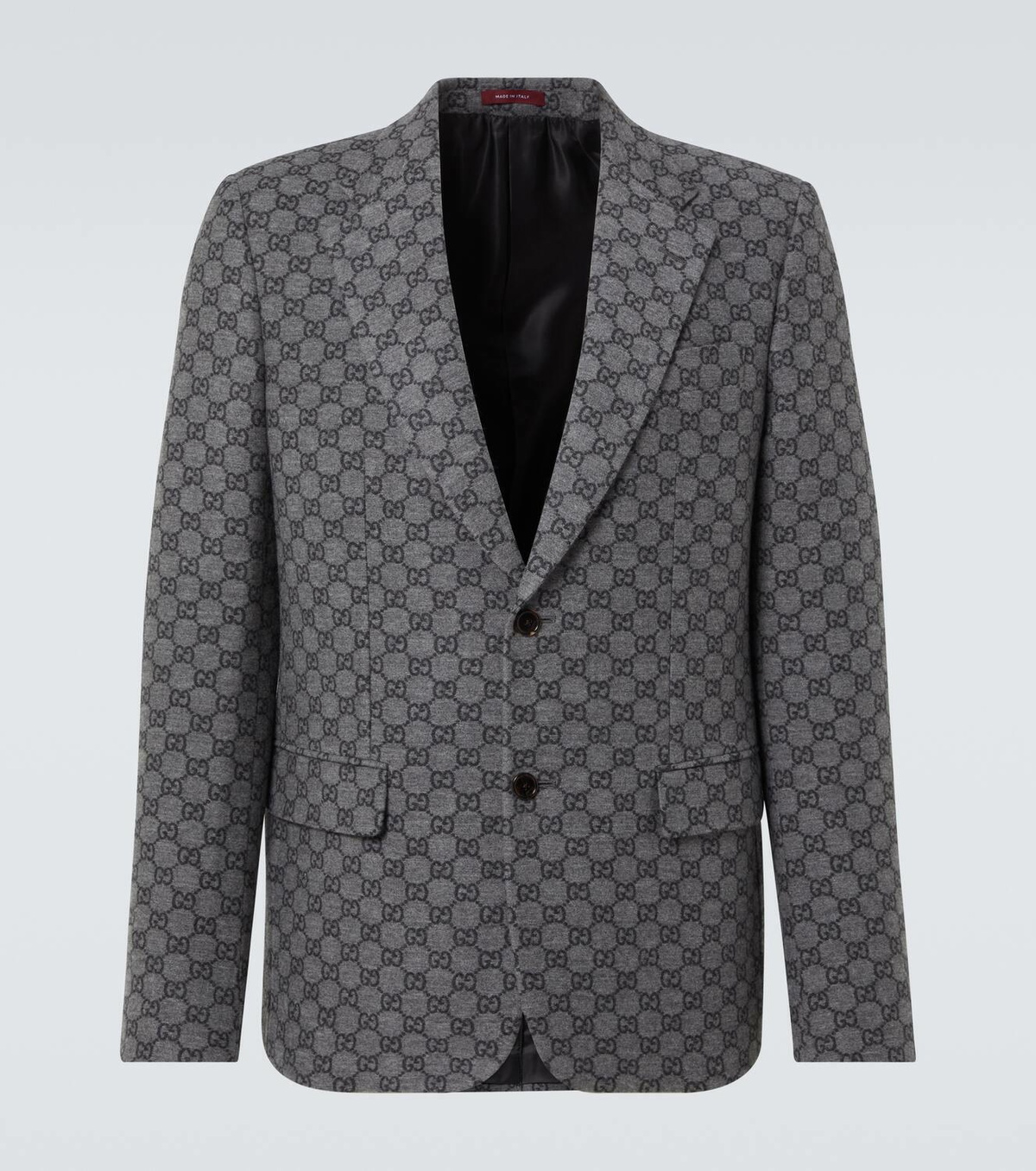 Gucci★素敵！Men Caspian Wool SPW Jacket Blazer Double-breasted wool silk jacket in black | GUCCI® US