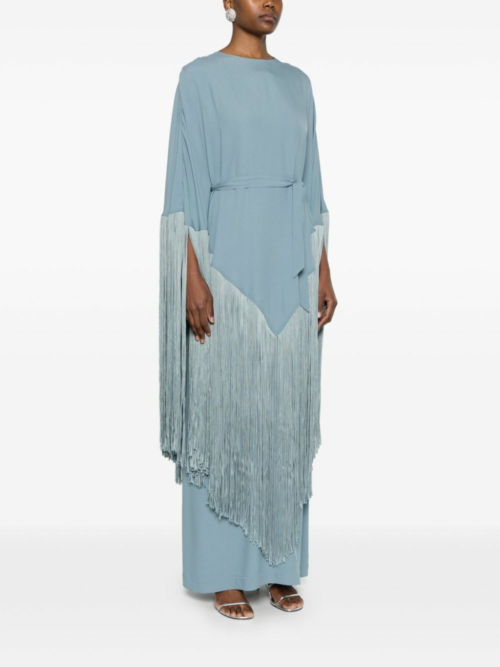 Taller Marmo Blue Fringed Dress Taller Marmo