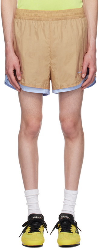 Photo: Wales Bonner Beige adidas Originals Edition Layered Shorts