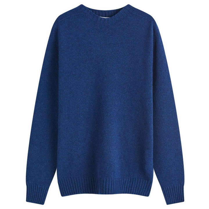 Photo: Country Of Origin Men's Geelong Seamless Knit Jumper in Navy