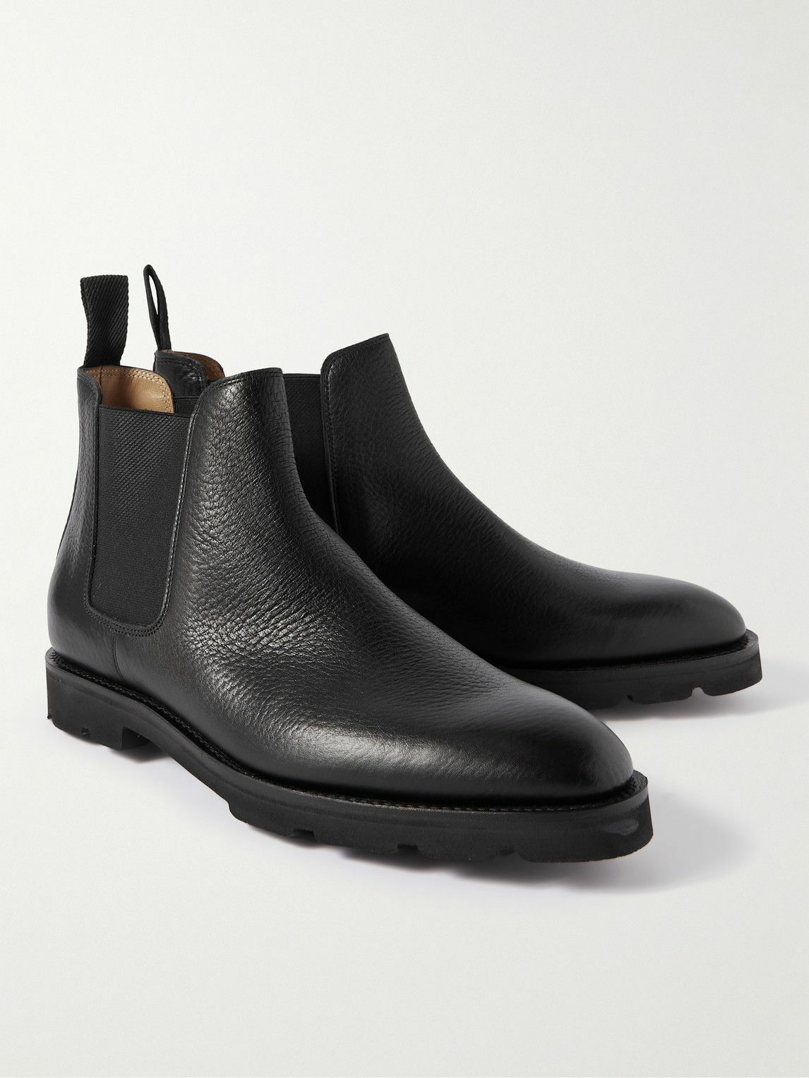 John Lobb - Lawry Full-Grain Leather Chelsea Boots - Black John Lobb