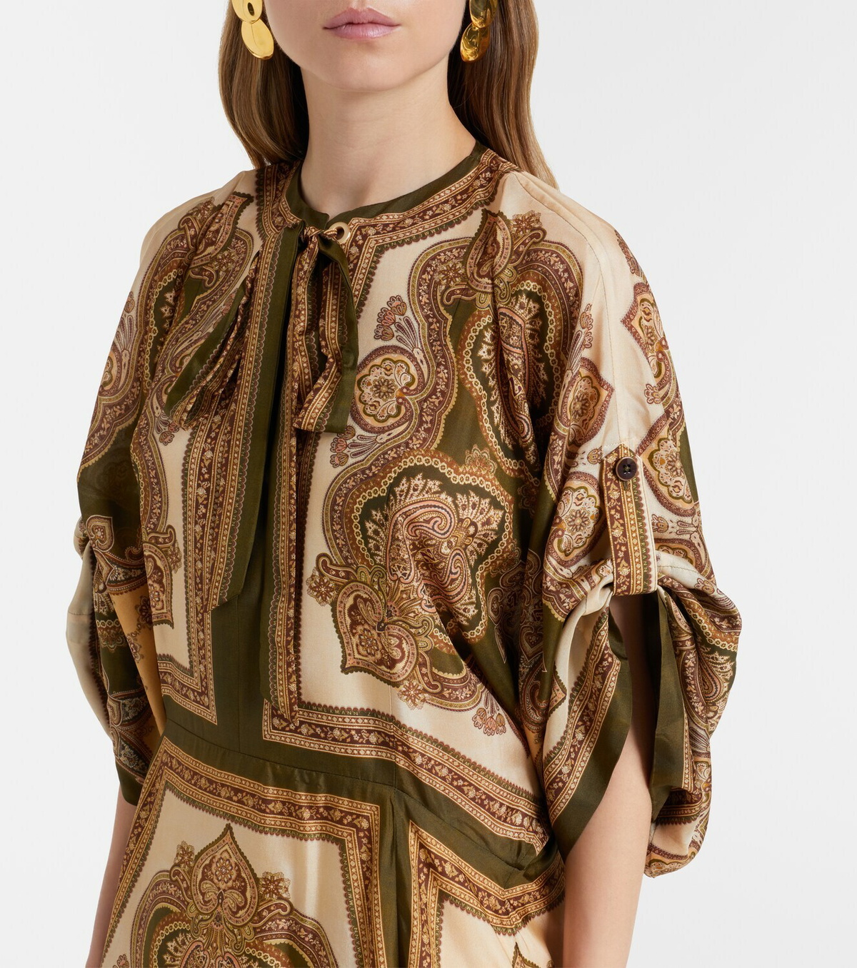 Zimmermann Mahon paisley silk midi dress