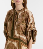 Zimmermann Mahon paisley silk midi dress