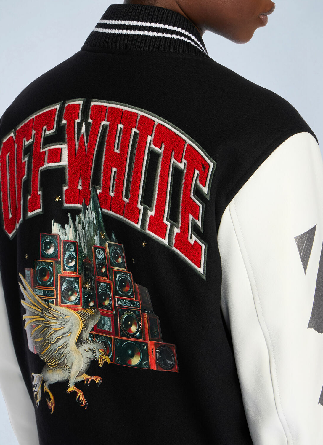 Off-White Wo Soundsystem Varsity Jacket