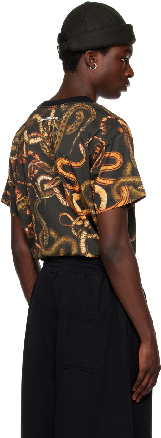 【関税込み】LU'U DAN ブラック Snake Tシャツ LU'U DAN Black Snake Oversized Concert T-Shirt LU'U DAN