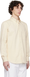Thom Browne Beige Straight Fit Denim Shirt