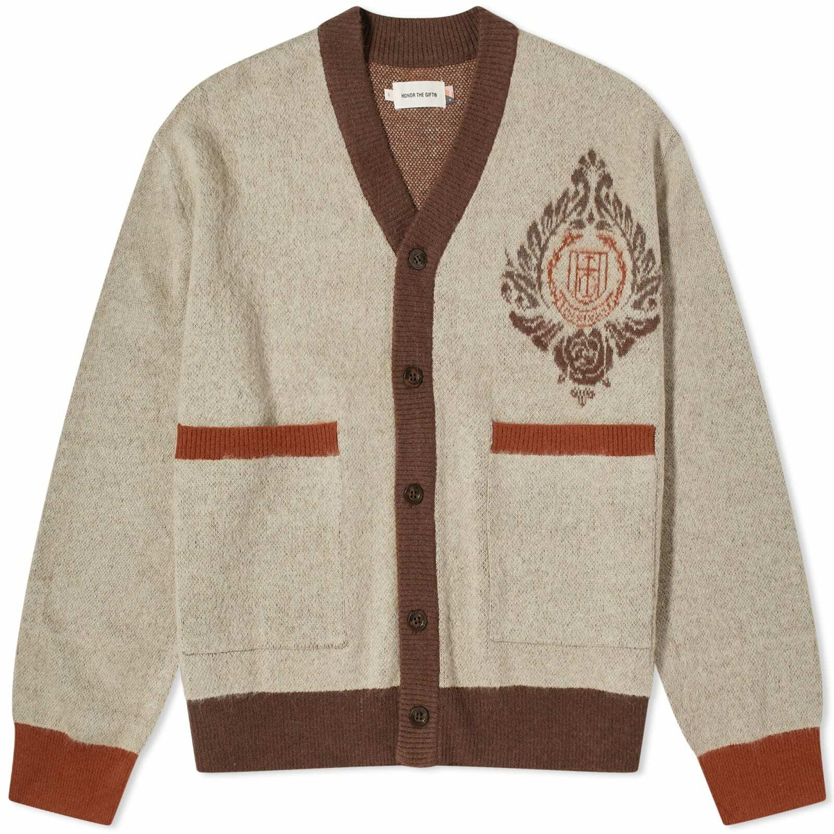 Honor the Gift Men's HTG Cardigan in Bone