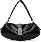 GANNI Black Kat Baguette Bag