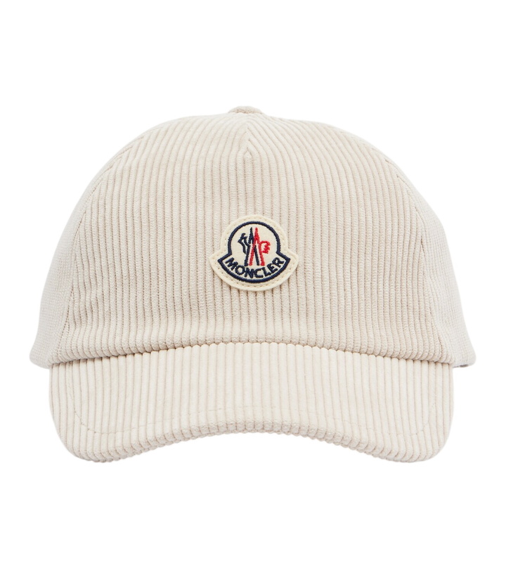 Photo: Moncler Logo corduroy baseball cap