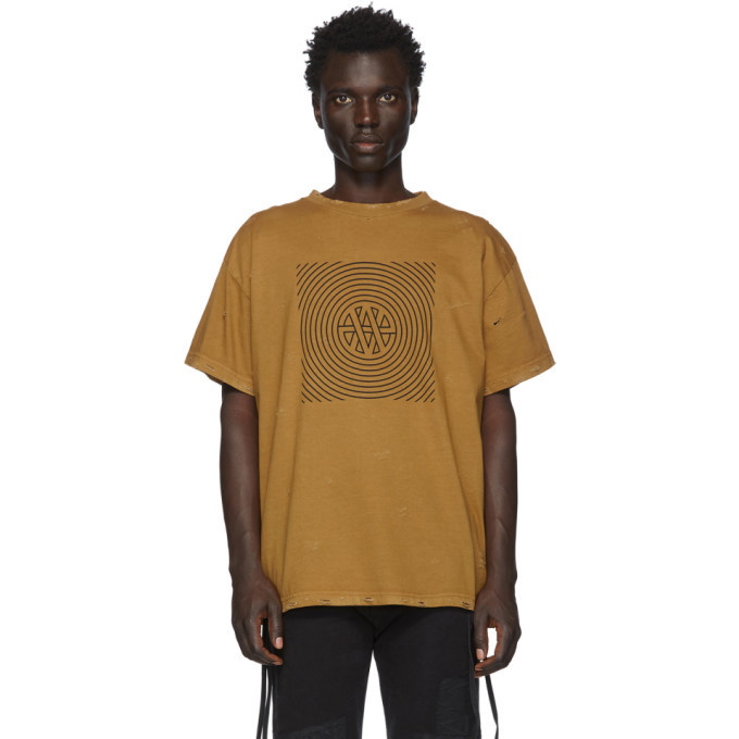 Photo: Vyner Articles Tan Distressed Trance Vision T-Shirt