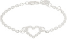 Stolen Girlfriends Club Silver Chain Heart Bracelet