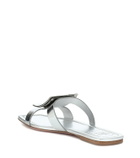 Roger Vivier Bikiviv' metallic leather slides