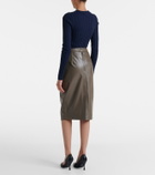 Stella McCartney Draped pencil skirt