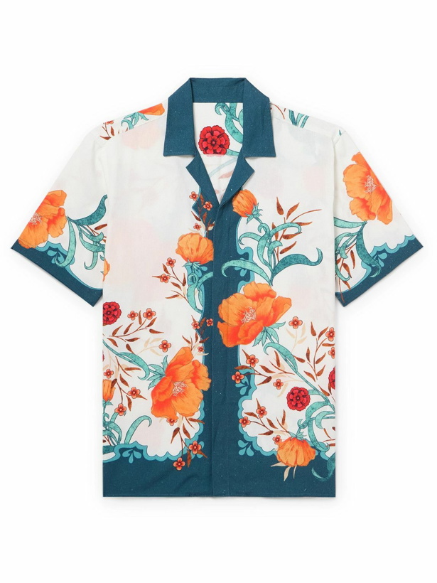 Photo: Orlebar Brown - La DoubleJ Camp-Collar Floral-Print Lyocell Shirt - Multi