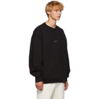 Acne Studios Black Distressed Logo Sweatshirt