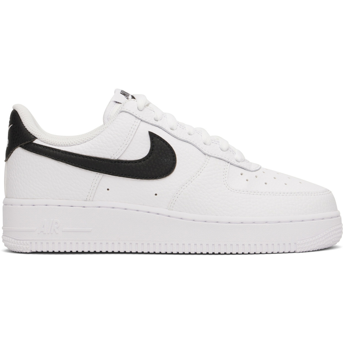 Nike White & Black Air Force 1 '07 Sneakers
