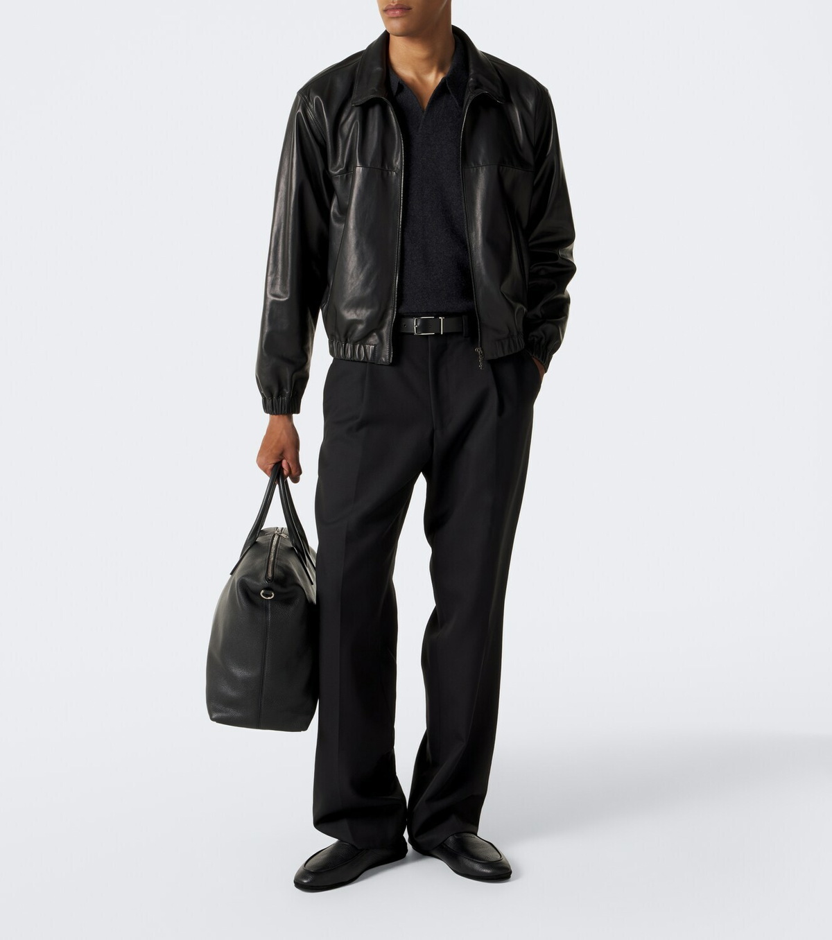 John Lobb Kingston II leather slip-on shoes