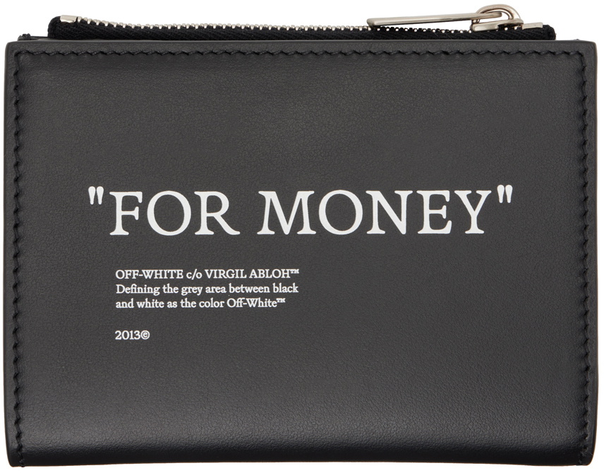 Off-White Black 'For Money' Wallet