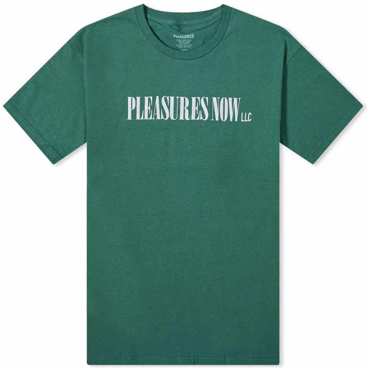 Photo: Pleasures Men's LLC T-Shirt in Dark Green