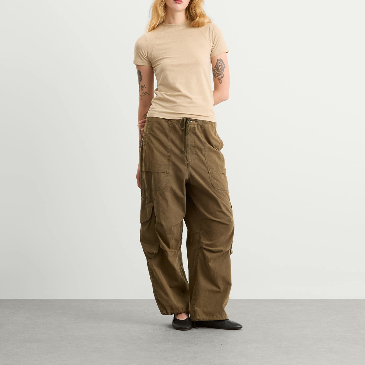 Entire Studios Women's Mini T-Shirt in Taupe