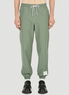 Logo Patch Track Pants in Green