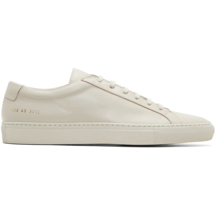 Photo: Common Projects Grey Original Achilles Low Sneakers