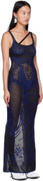 Di Petsa Black Birth Of Venus Maxi Dress