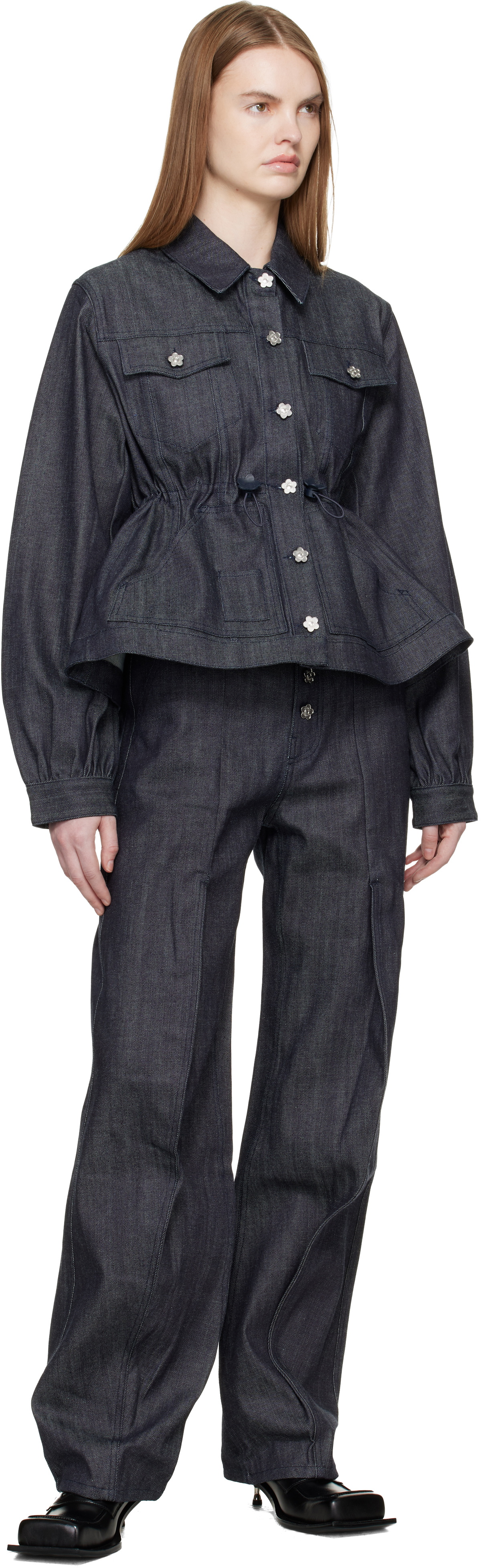 Cecilie Bahnsen Navy CBcandida Denim Jacket
