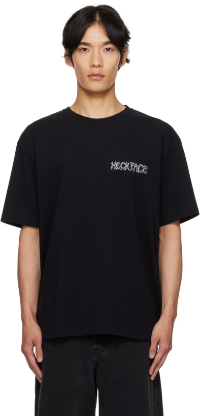 Photo: WACKO MARIA Black NECKFACE Edition Washed Heavy T-shirt
