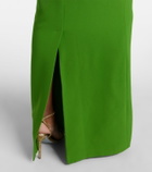 Safiyaa One-shoulder crêpe gown