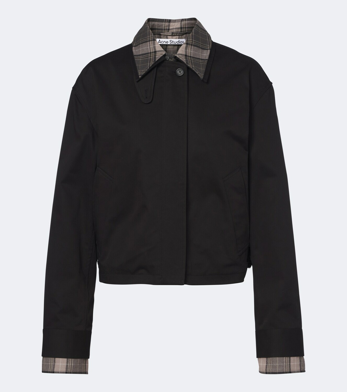 Acne Studios Layered cotton twill jacket