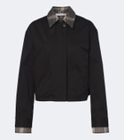 Acne Studios Layered cotton twill jacket