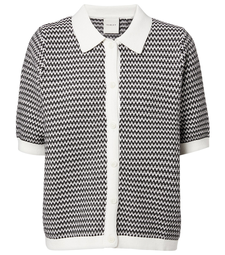Photo: Varley Gaelle chevron cotton cardigan