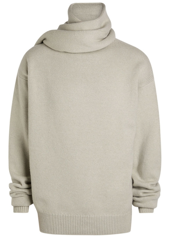 Photo: Calvin Klein Scarf-effect Cashmere Jumper Pearl