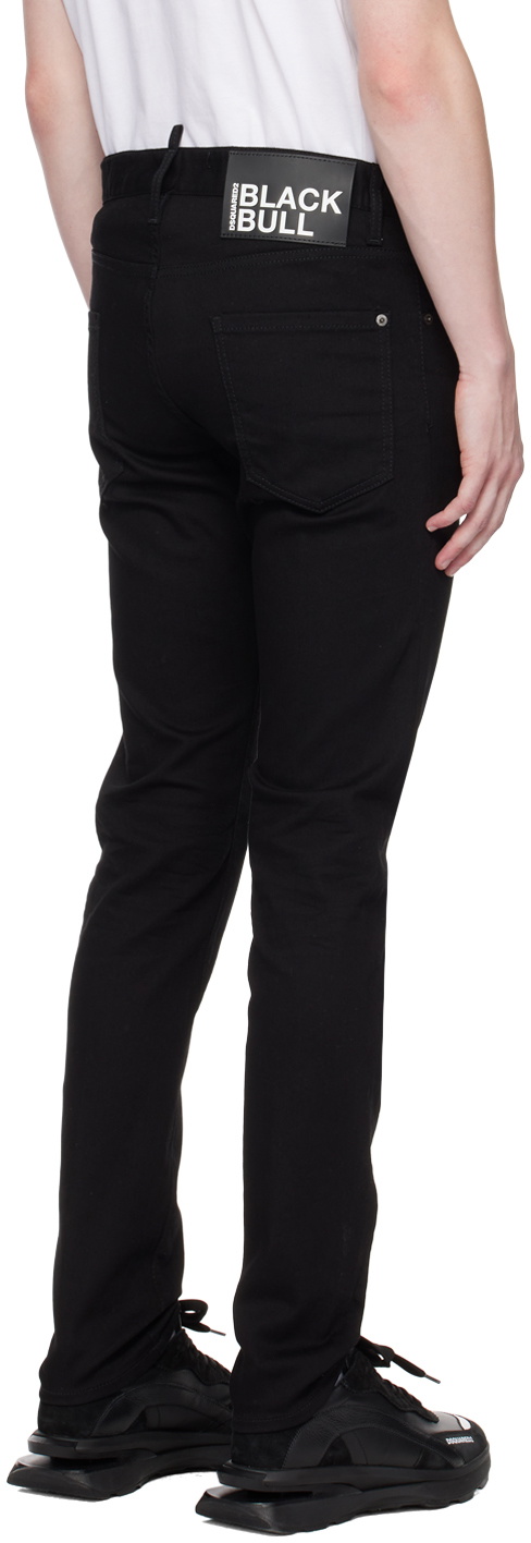 Dsquared Tidy Biker Jeans Black Farfetch All Black Biker Jeans