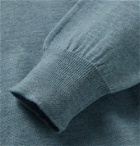 Saman Amel - Merino Wool Polo Shirt - Blue