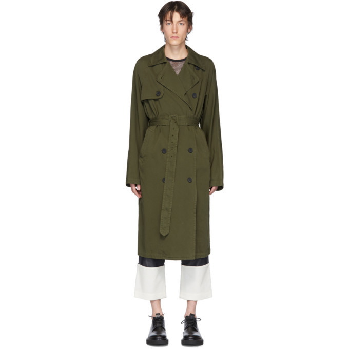 Photo: Dries Van Noten Khaki Rennie Trench Coat