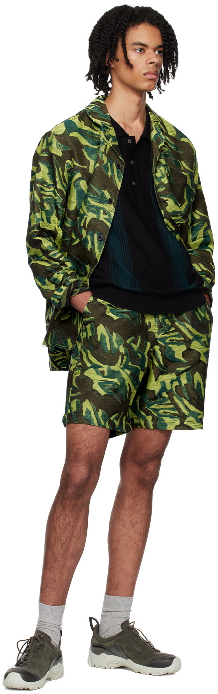 Wood Wood Green Kurt Shorts