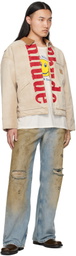 Rhude Beige Logo Jacket