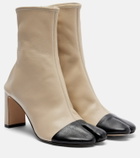 Christen Tabi 75 leather ankle boots